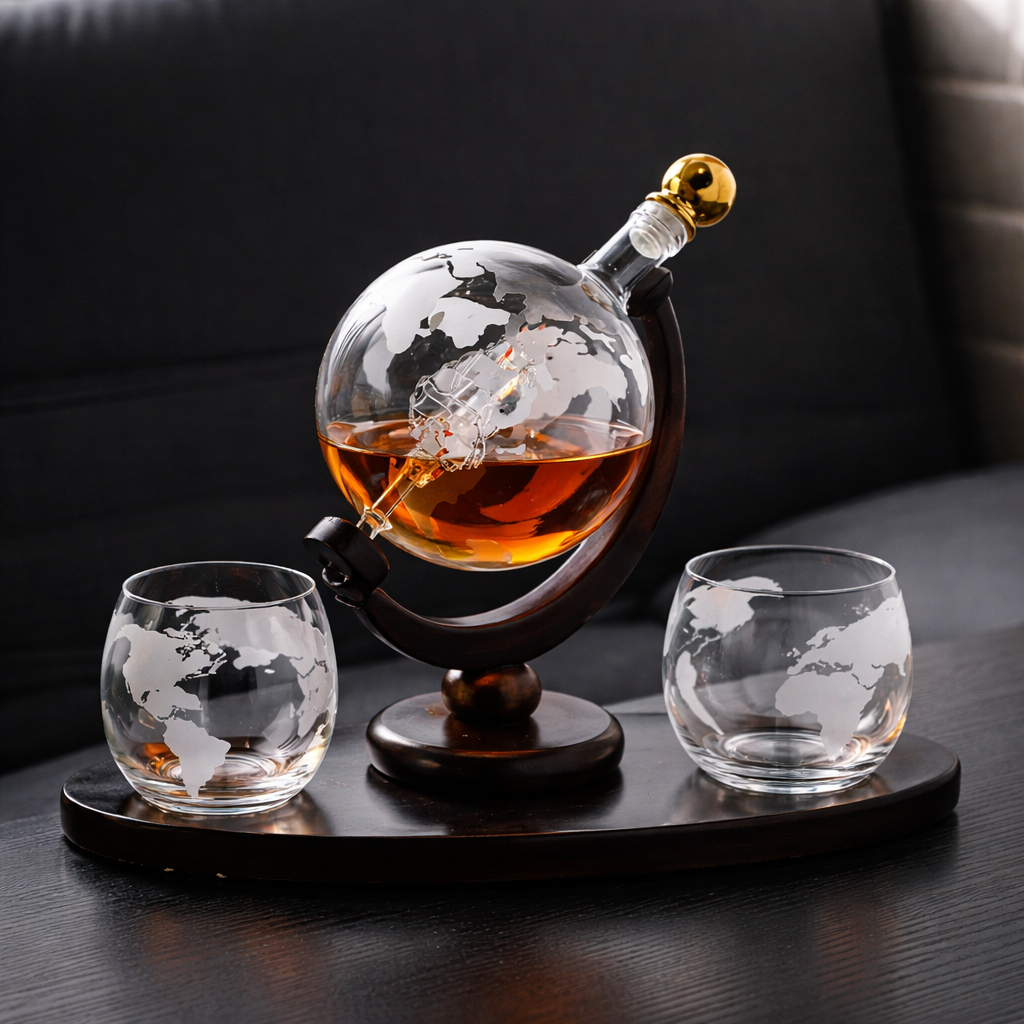 Whisky Decanter – World Map Edition