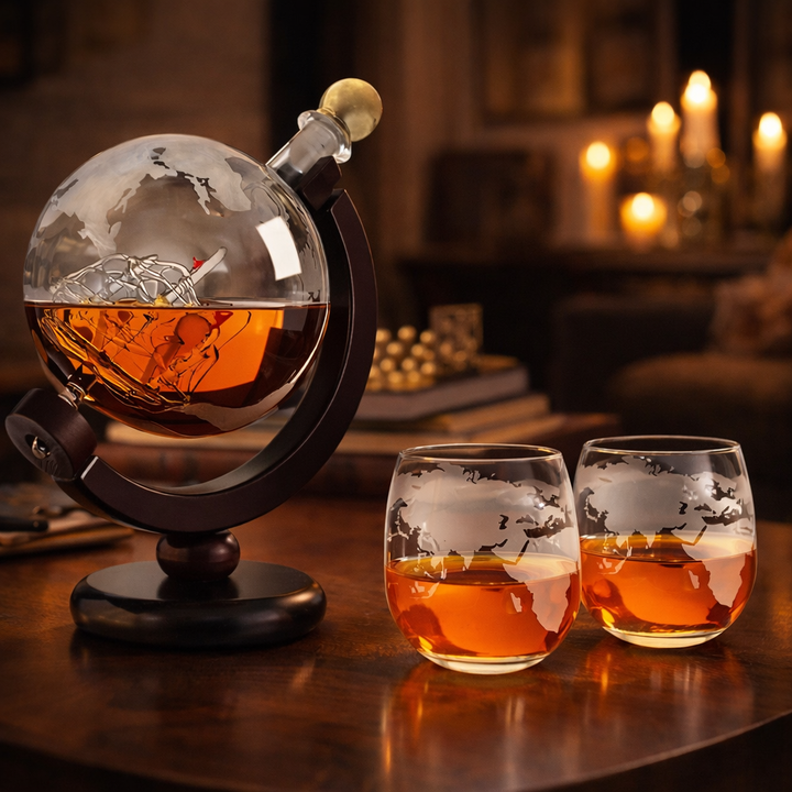 Whisky Decanter – World Map Edition