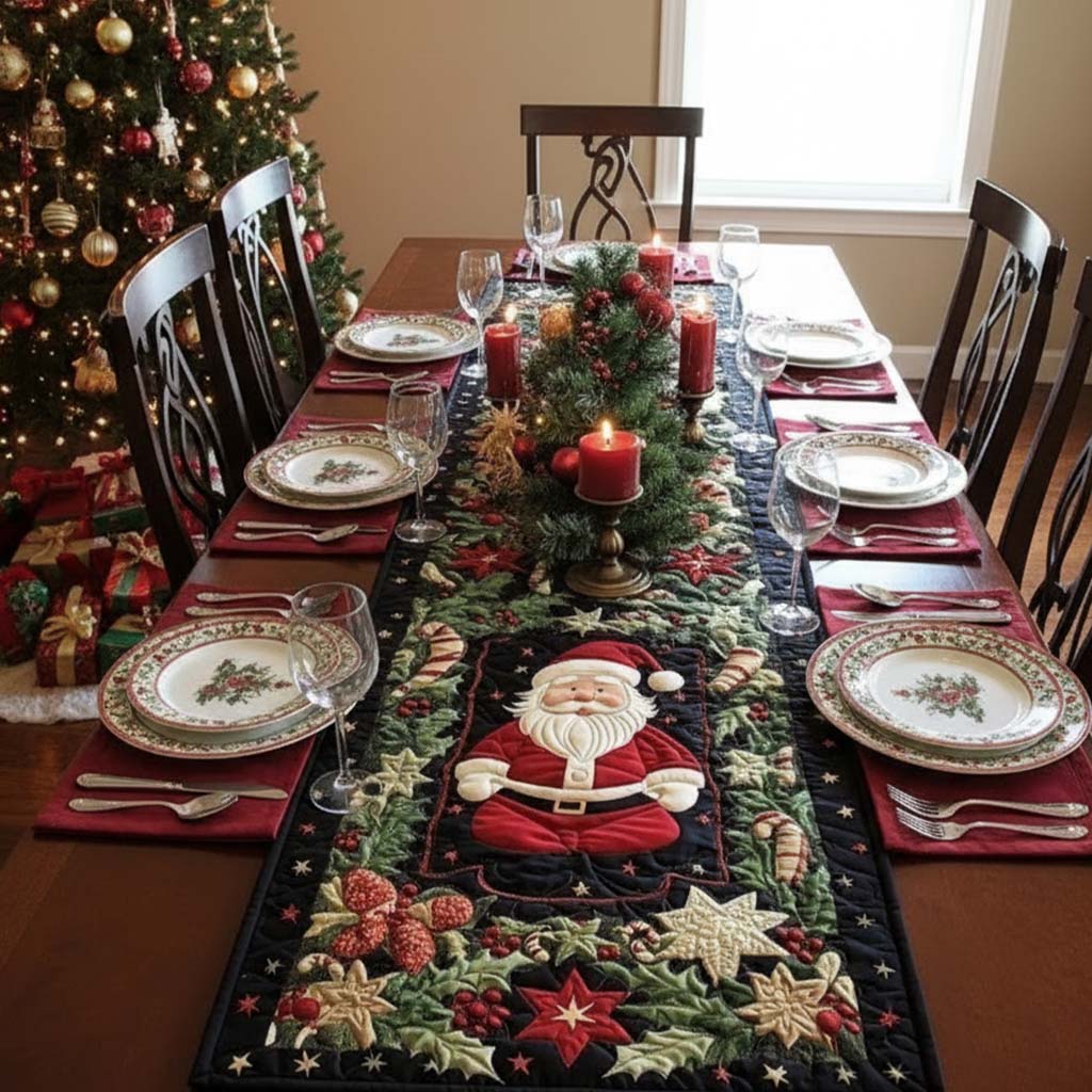 Arctic Glow Quilted Table Runner NCU0NT634
