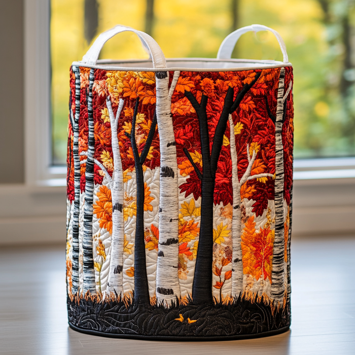 Naomi Forest | Quilted Laundry Basket
