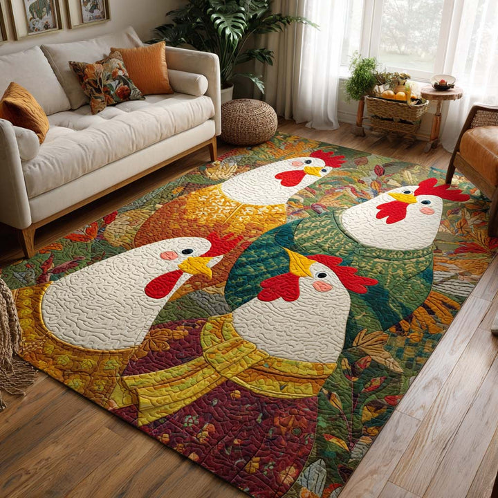 Autumn Roosters Area Rug NCU0NT10210