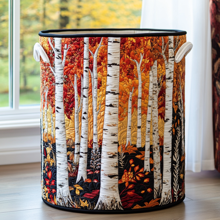 Naomi Forest | Quilted Laundry Basket