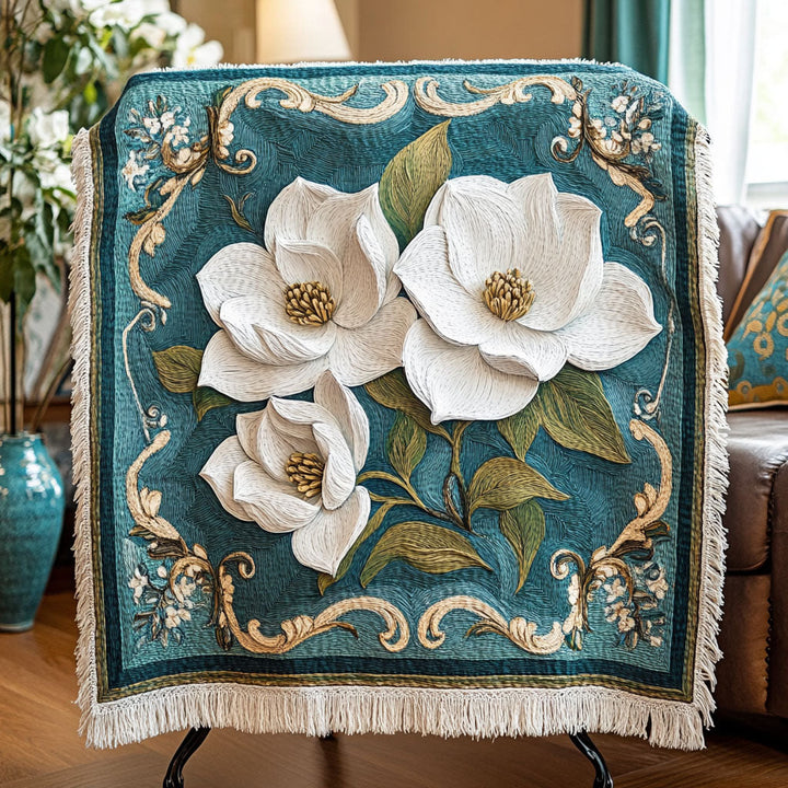 Blossom Haven Woven Sofa Blanket NCU0PT5088