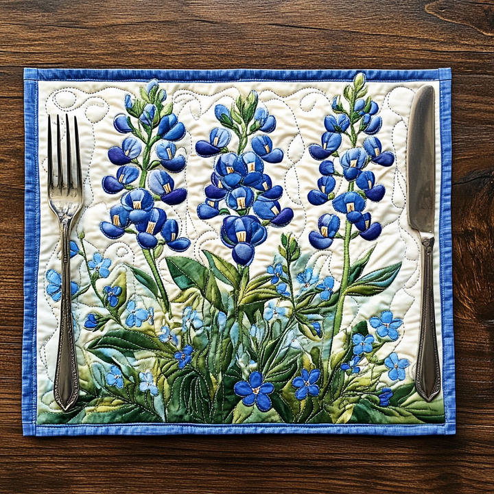 Bluebonnet Serenade Quilted Place Mat NCU0DV4647
