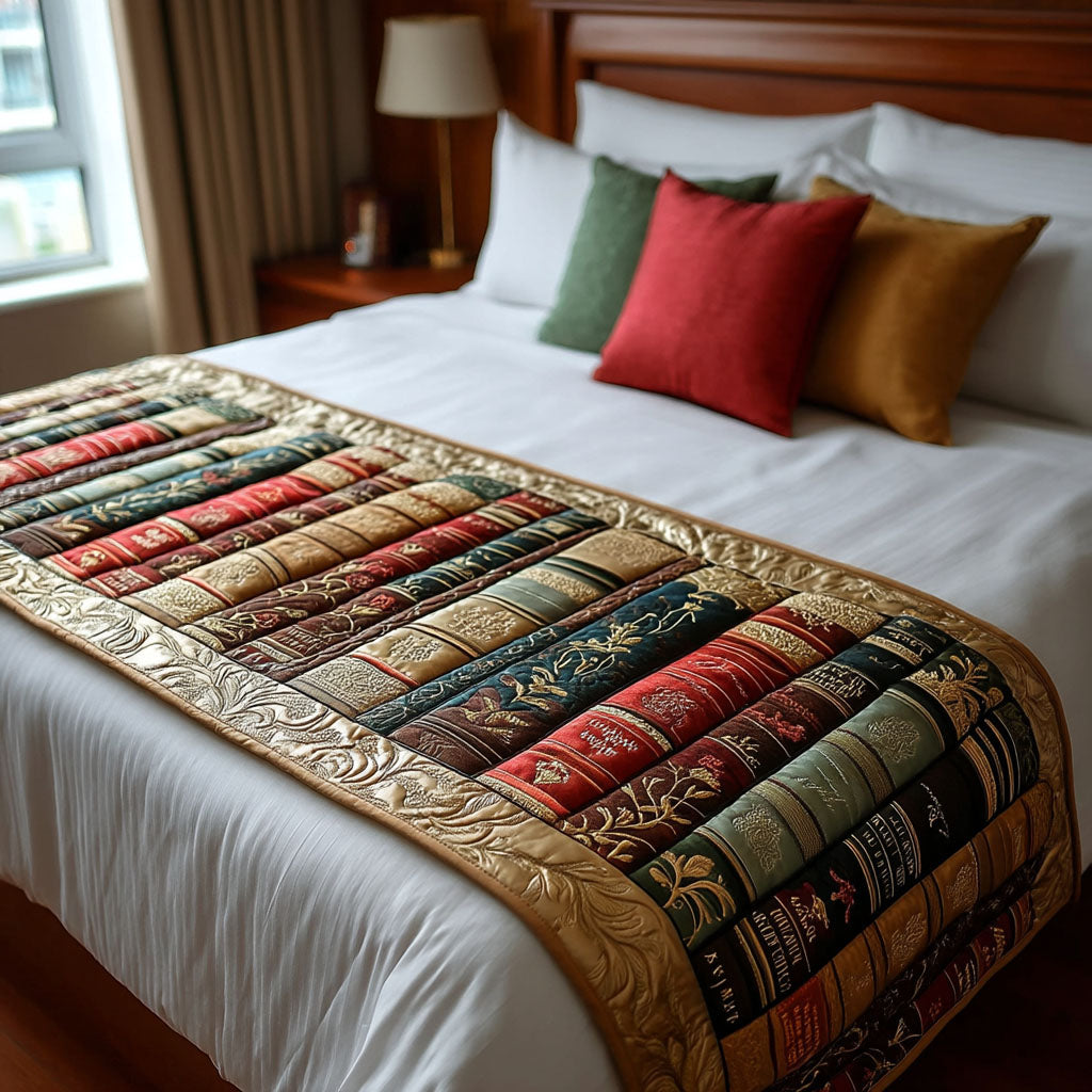 Bookish Dreams Quilted Bed Runner NCU0NT9267