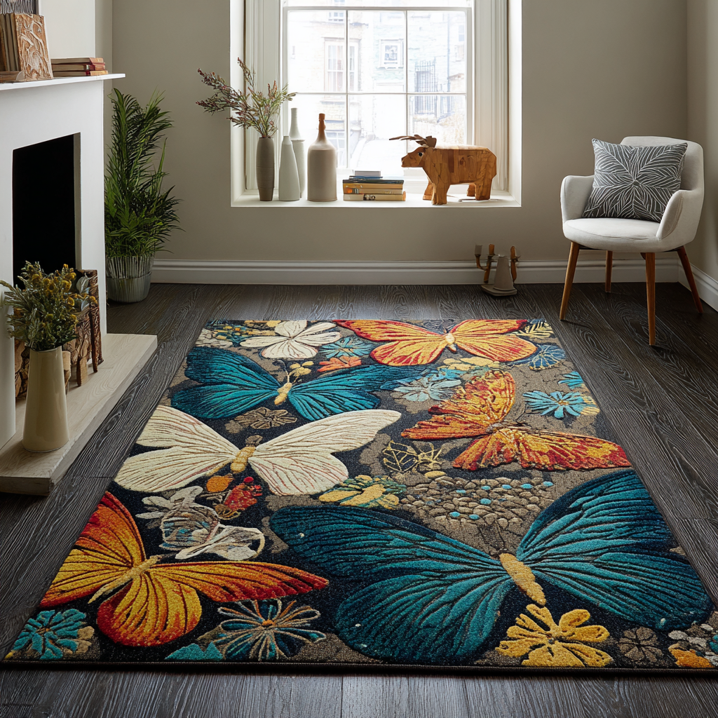 Butterfly Charm Area Rug NCU0DK11438
