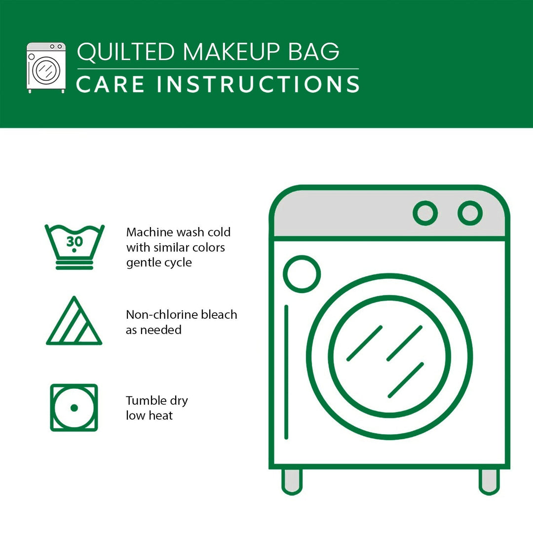 Golden Bloom Quilted Makeup Bag NCU0NT10231