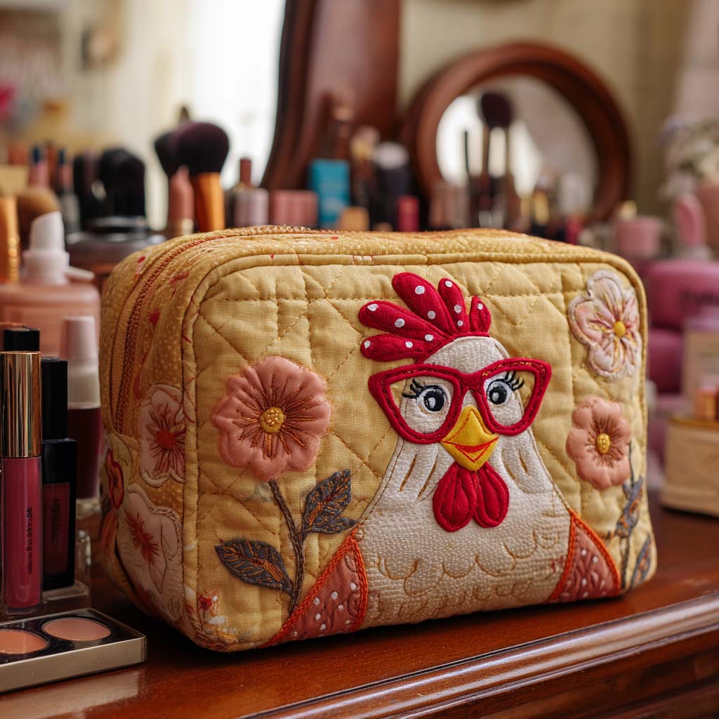 Chicken Shine Quilted Makeup Bag NCU0NT10546