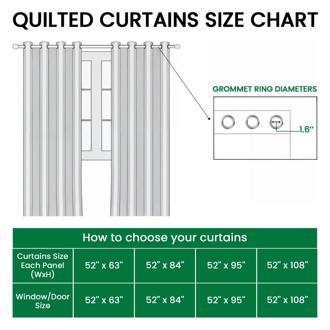 Woodland Retreat Quilted Curtains NCU0DV8555