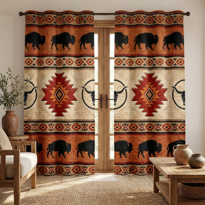 Desert Totem Quilted Curtains NCU0TV1618