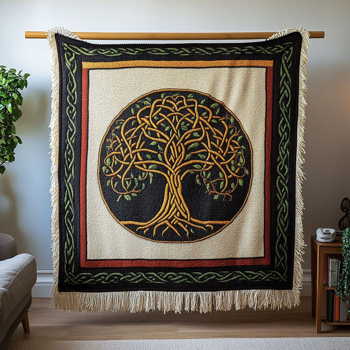 Earthbound Yggdrasil Woven Sofa Blanket NCU0NT4777