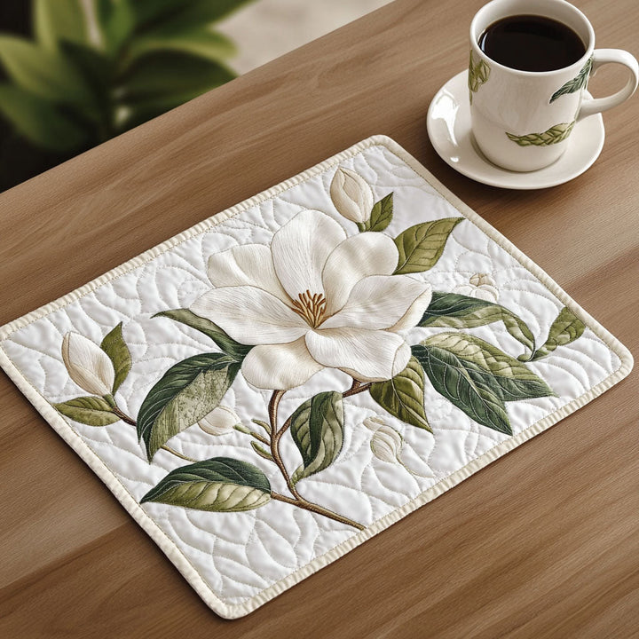 Elegant Magnolia Quilted Placemat NCU0NT4202