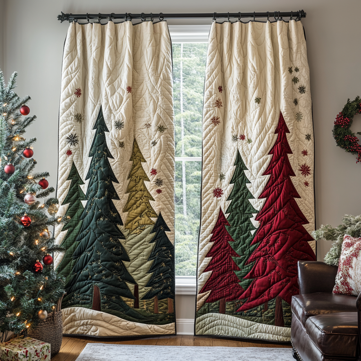Evergreen Lane Quilted Curtains NCU0DK11485