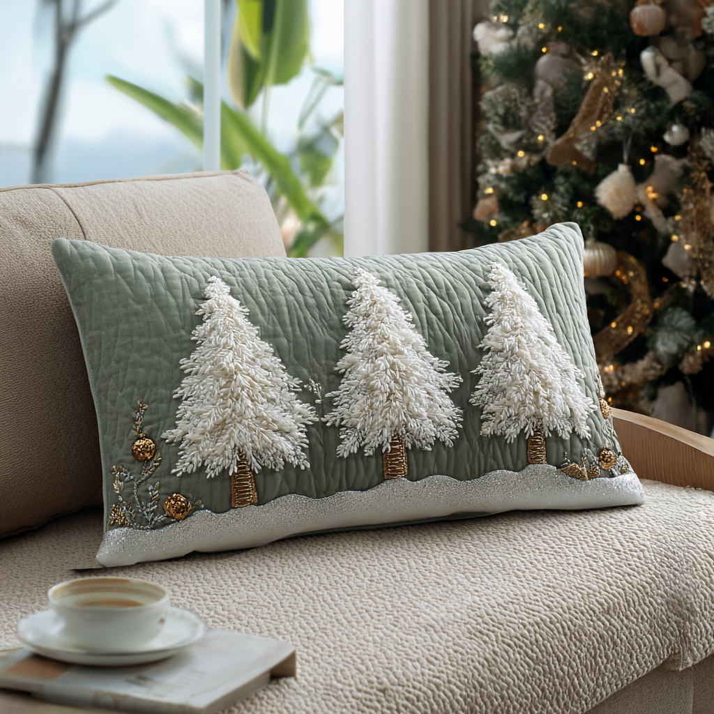 Frosted Pines Quilted Bedding Pillow Case NCU0DV7563