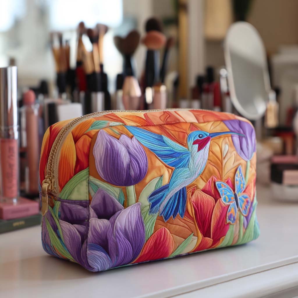 Garden Glow Quilted Makeup Bag NCU0NT10161