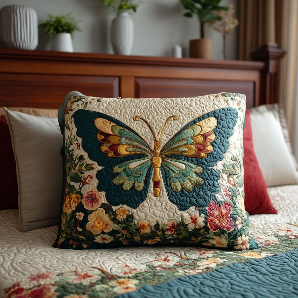 Golden Garden Muse Quilted Bedding Pillow Case NCU0TV179