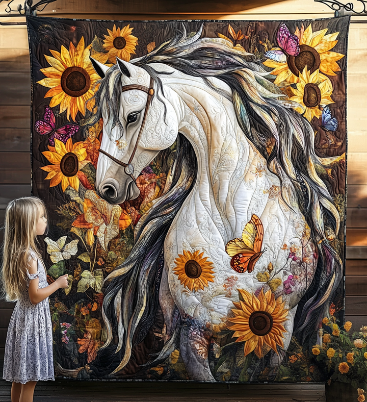 Horse Whispers Art Quilt Hanging NCU0DV844