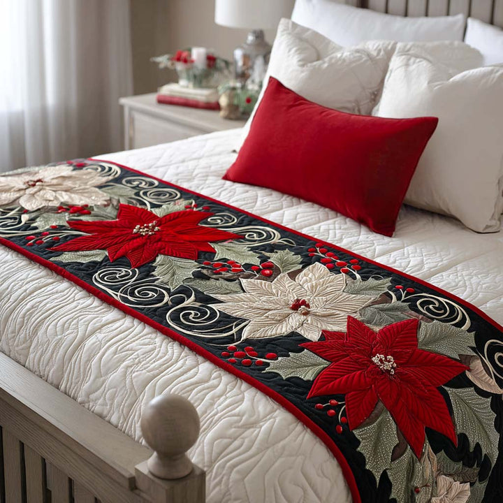 Jingle Glow Quilted Bed Runner NCU0PT9533