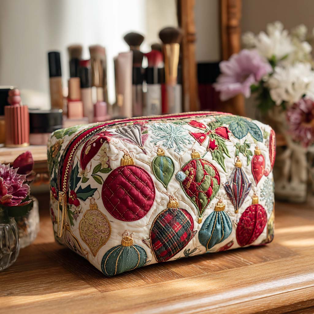 Jolly Bauble Quilted Makeup Bag NCU0PT9504