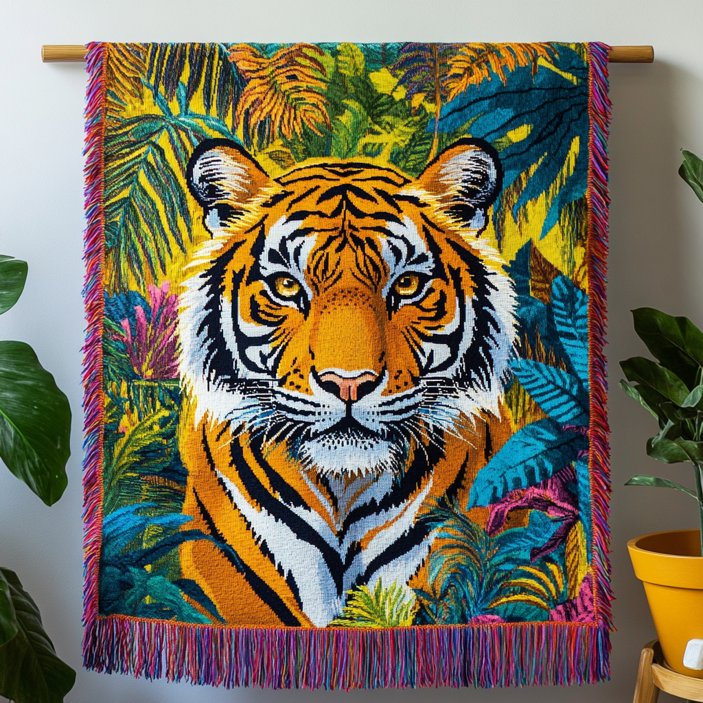 Jungle King Woven Sofa Blanket NCU0DV3896