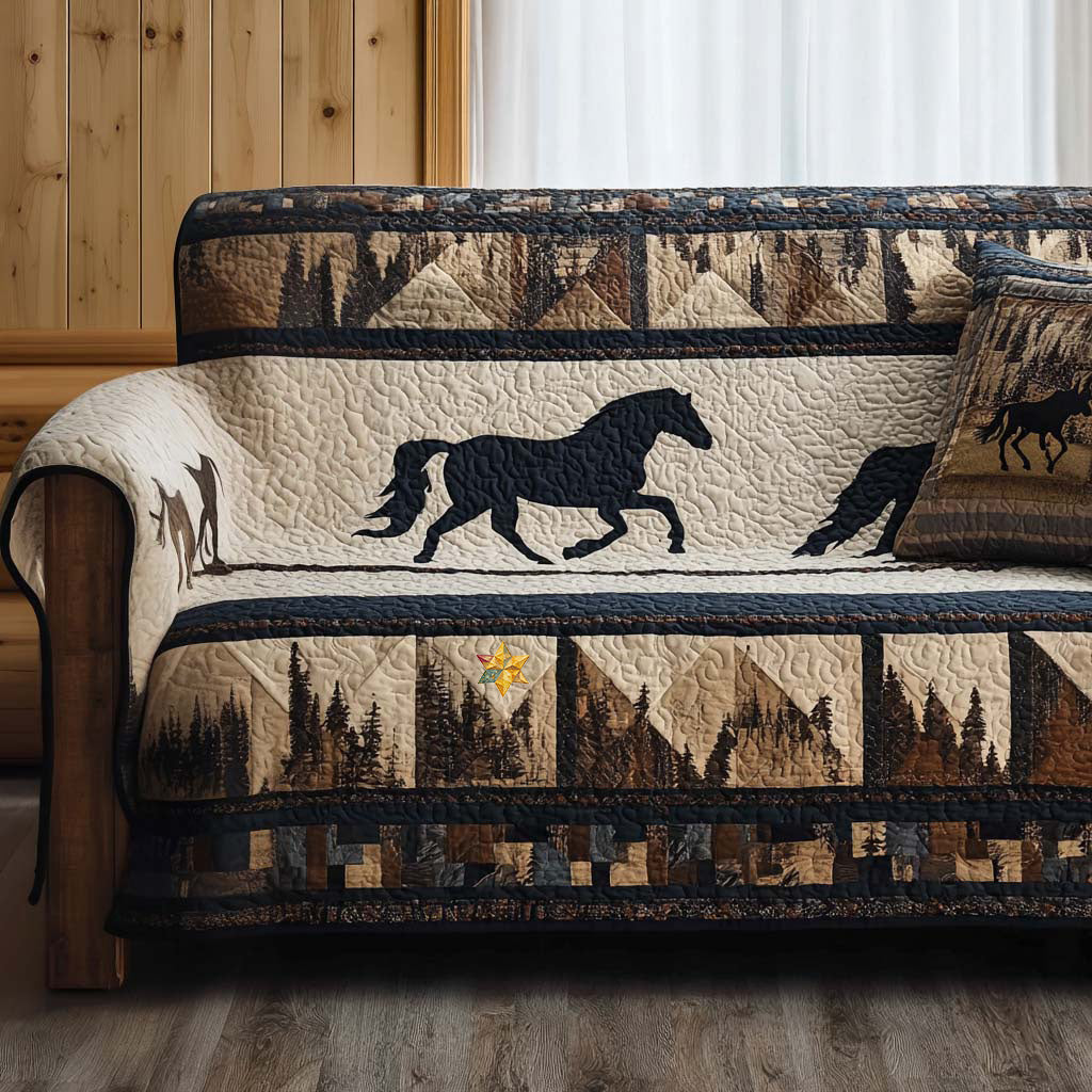 Just Western Quilted Sofa Cover NCU0NT10831