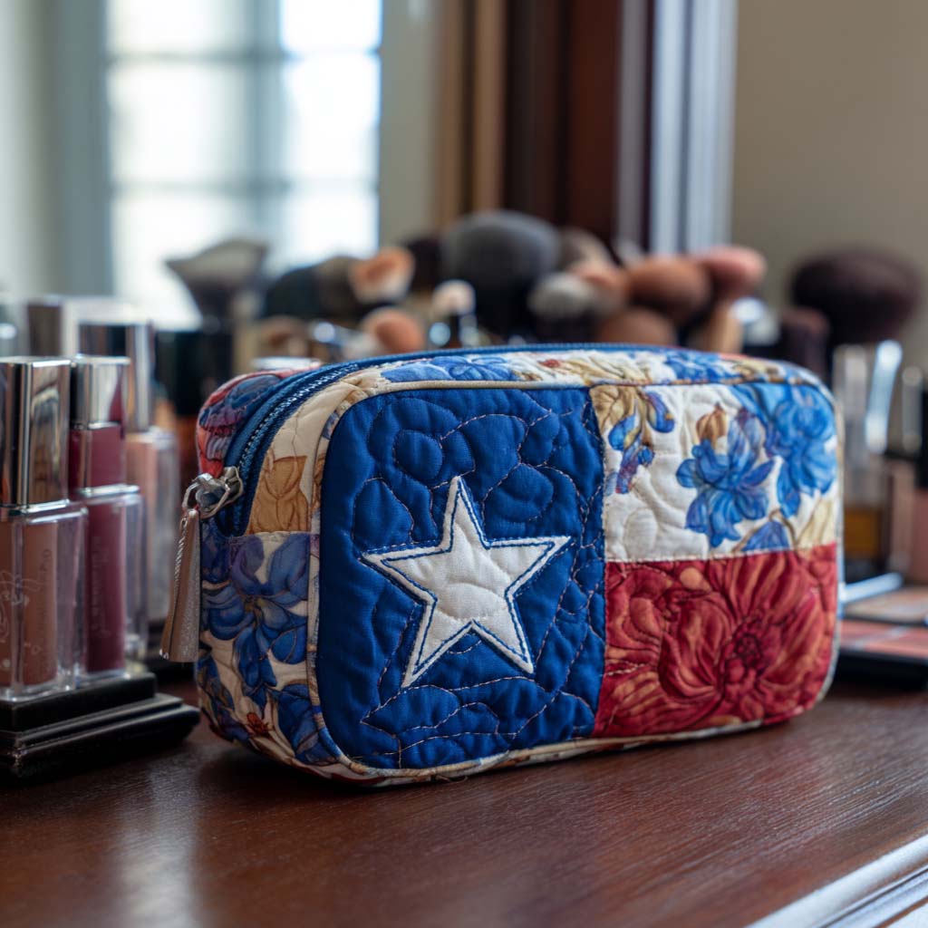 Lone Star Quilted Makeup Bag NCU0NT10304
