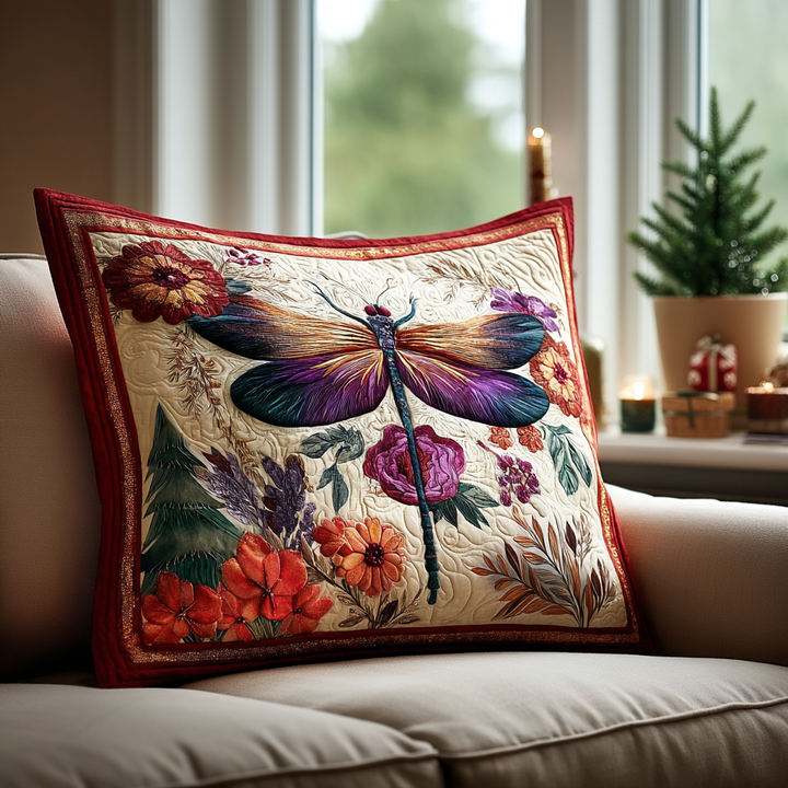 Magic Dragonfly Quilted Bedding Pillow Case NCU0DK10732