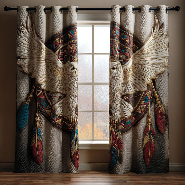 Owl Spirit Quilted Curtains NCU0DK11755