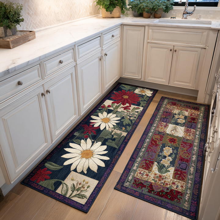 Petal Harmony Kitchen Area Rug NCU0DK11086