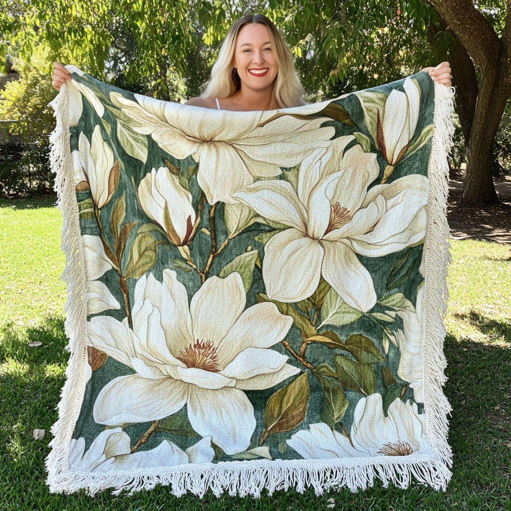 Petals of the South Woven Sofa Blanket NCU0PT5094