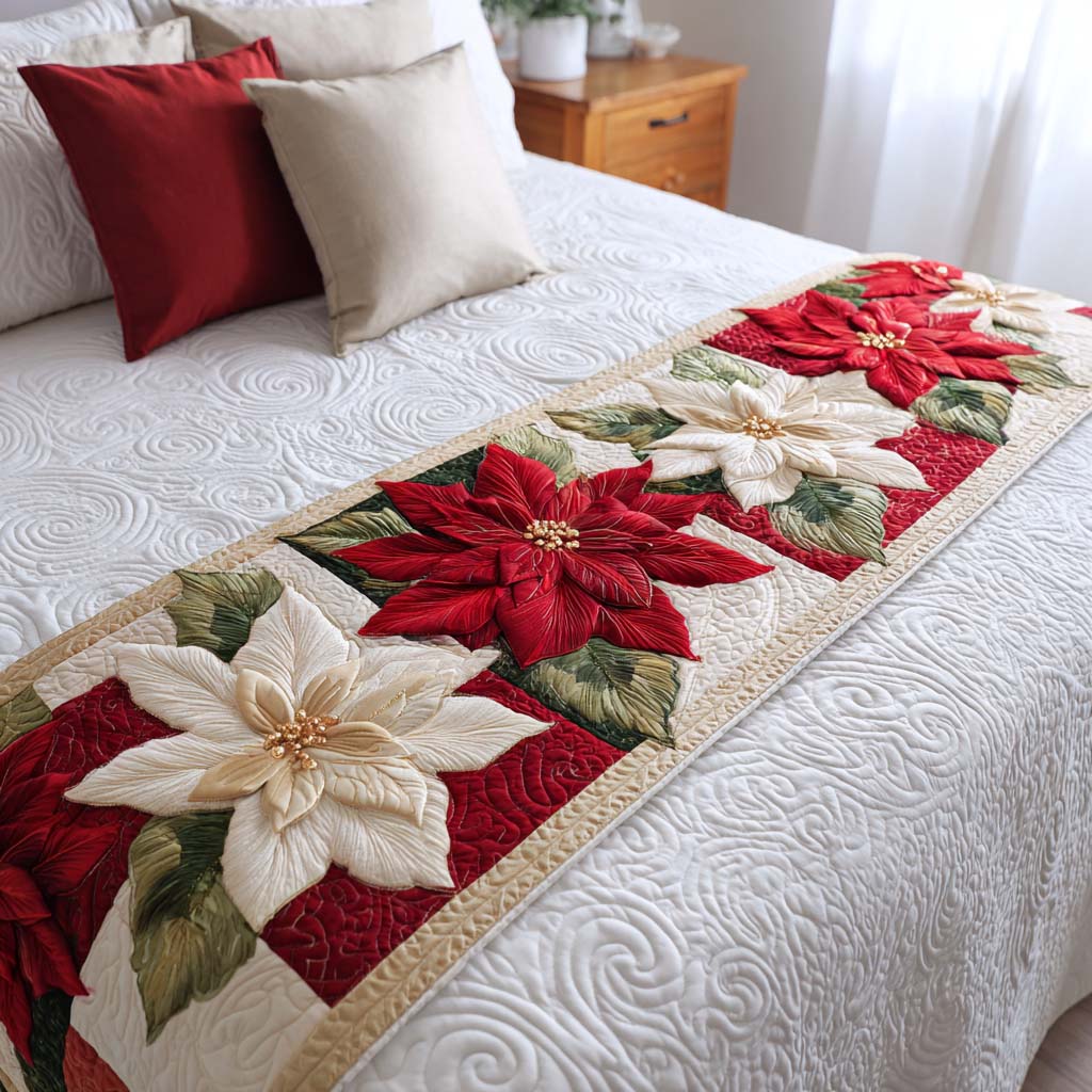 Christmas Quilted Bed Runner NCU0VT252