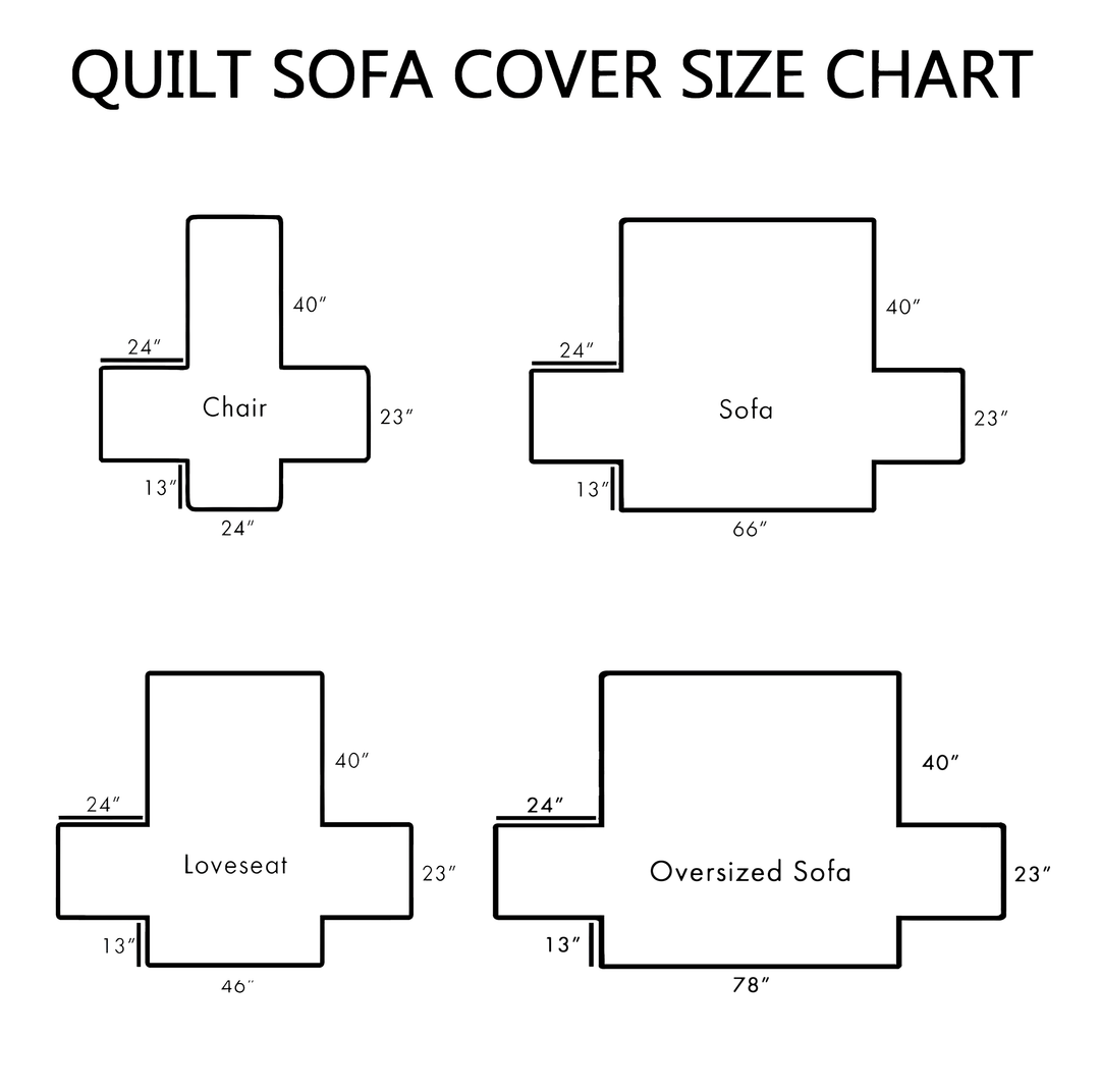 Golden Echo Quilted Sofa Cover NCU0DK10831