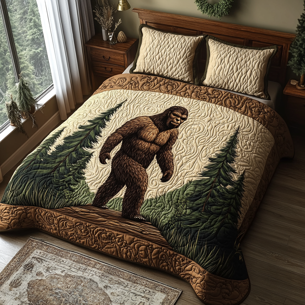 Woodland 3-Piece Quilted Bedding Set NCU0VT144
