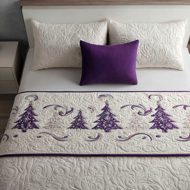 Snowy Whispers Quilted Bed Runner NCU0PT9099