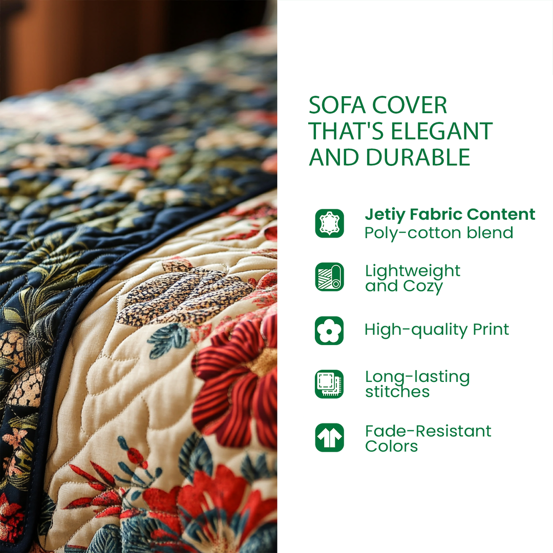 Shoreline Serenity Quilted Sofa Cover NCU0VL3011