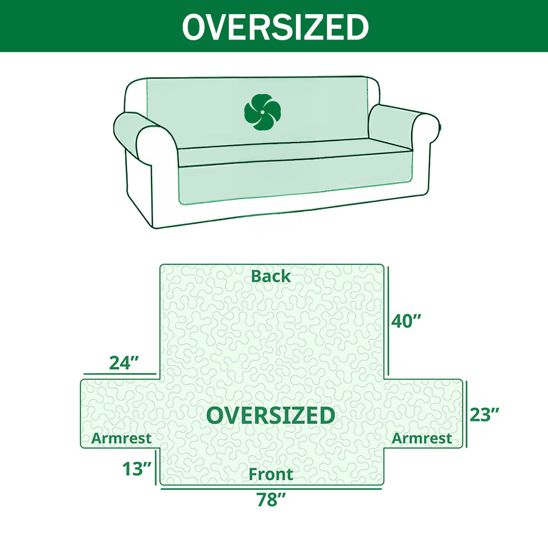 Winter Whispers Quilted Sofa Cover NCU0TV693