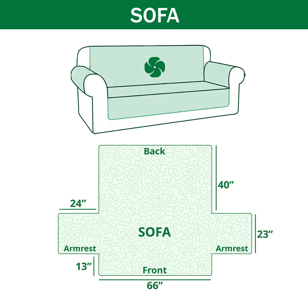 Festive Patchwork Quilted Sofa Cover NCU0TV831