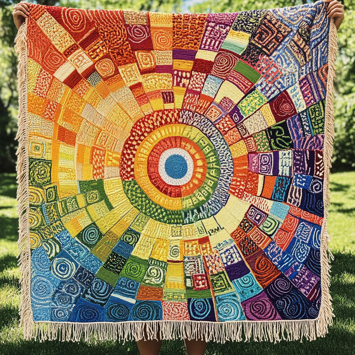 Solar Symphony Woven Sofa Blanket NCU0PT4935