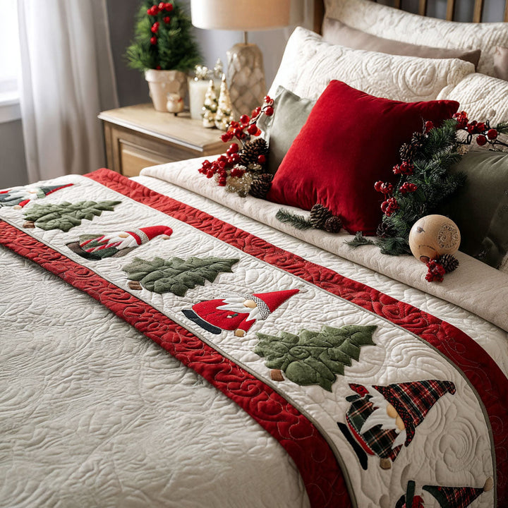 Christmas Quilted Bed Runner NCU0VT249