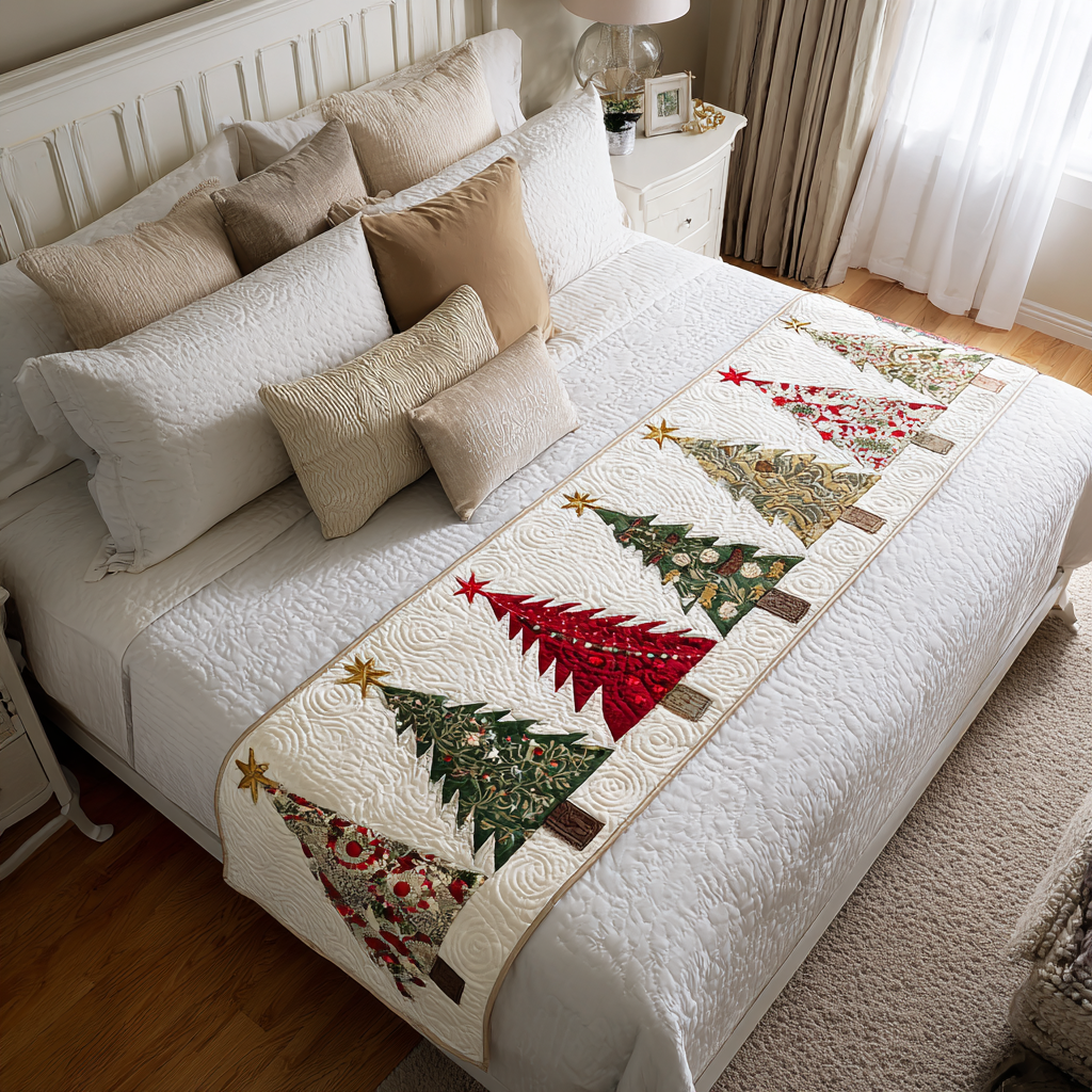 Winter Magic Quilted Bed Runner NCU0DK9920