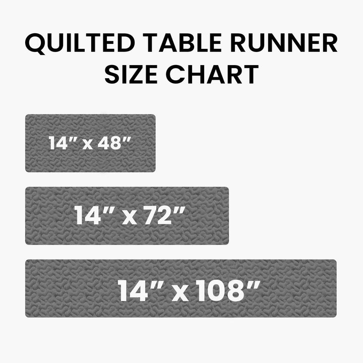 Snowy Pattern Quilted Table Runner NCU0TH3376